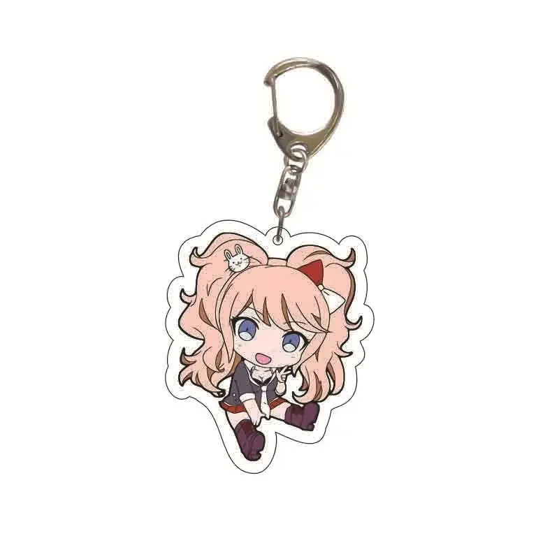 Anime Danganronpa Cosplay Costume Double Sided Acrylic Keychain Collection Anime Game Figures Nanami ChiaKi Key Chain Pendant