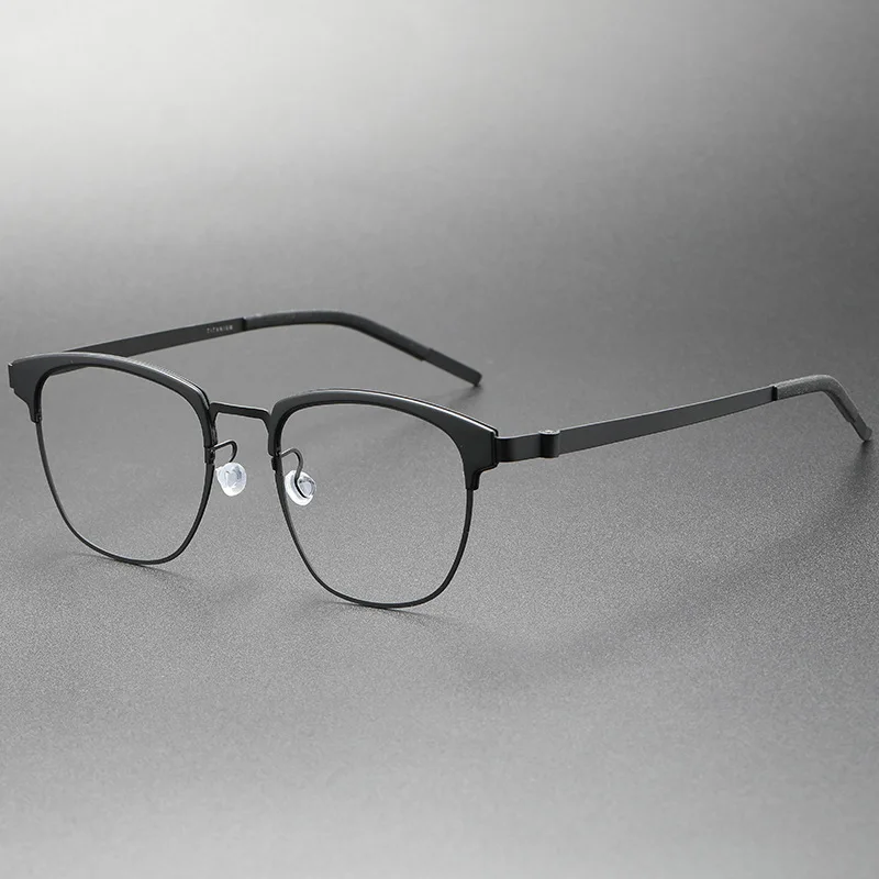 جديد الدنمارك مصمم إطارات النظارات البصرية الرجال النساء خمر خفيفة المسمار إطارات النظارات النظارات #3