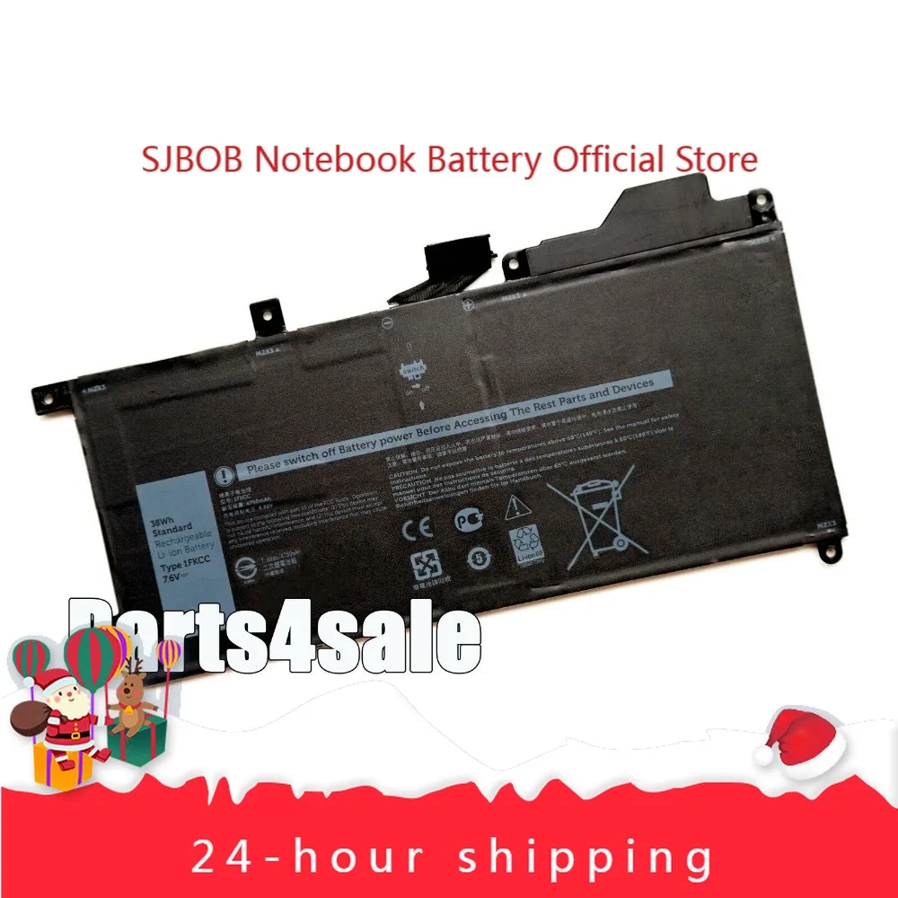 

Новый аккумулятор для ноутбука 1FKCC 38 Втч для Latitude 7200 7210 2-IN-1 серии T5H6P D9J00, аккумулятор для ноутбука