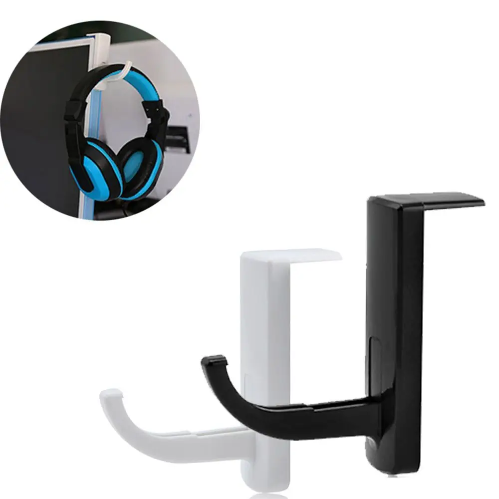 Universal Black/White PC Accessories ABS Wall PC Monitor Stand Headset Holder Earphone Rrack Bracket Headphone Stand Hanger