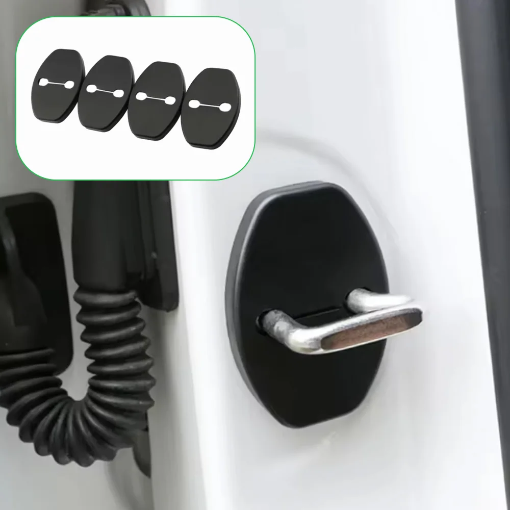 8 pezzi porta auto chiusura fibbia copertura fermaporta limitatore copertura protettiva per VW Golf 6 7 Passat Jetta Tiguan Beetle Scirocco Polo