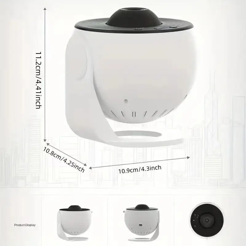 Proyector LED de estrellas para planetario y dormitorio, luz nocturna de cielo estrellado alimentada por USB con 12 discos de galaxia reemplazables