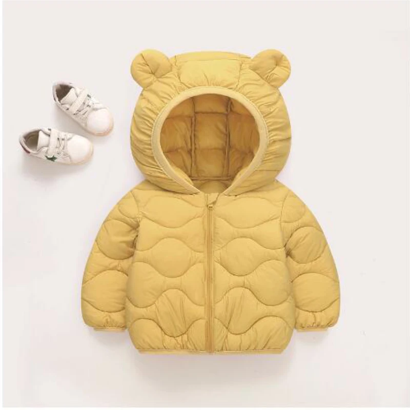 Jacket for girls winter Hooded warm coat boys 2-7 year old Beibei 2024 fashion new Korean version Children\'s clothes down jacket