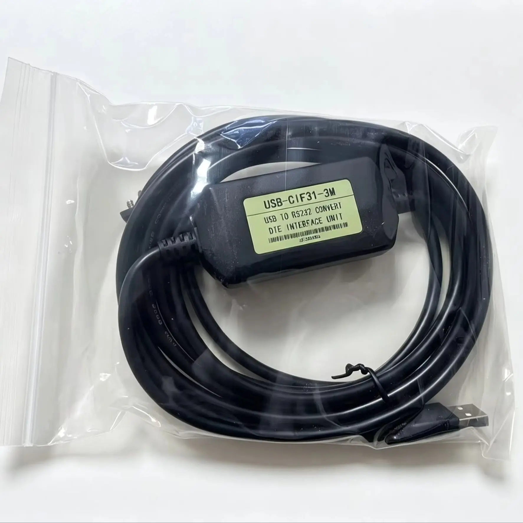 2026 USB-RS232/CS1W-CIF31 Industrial USB to 9-Pin Serial Cable for Omron, USB-CIF31 Compatible