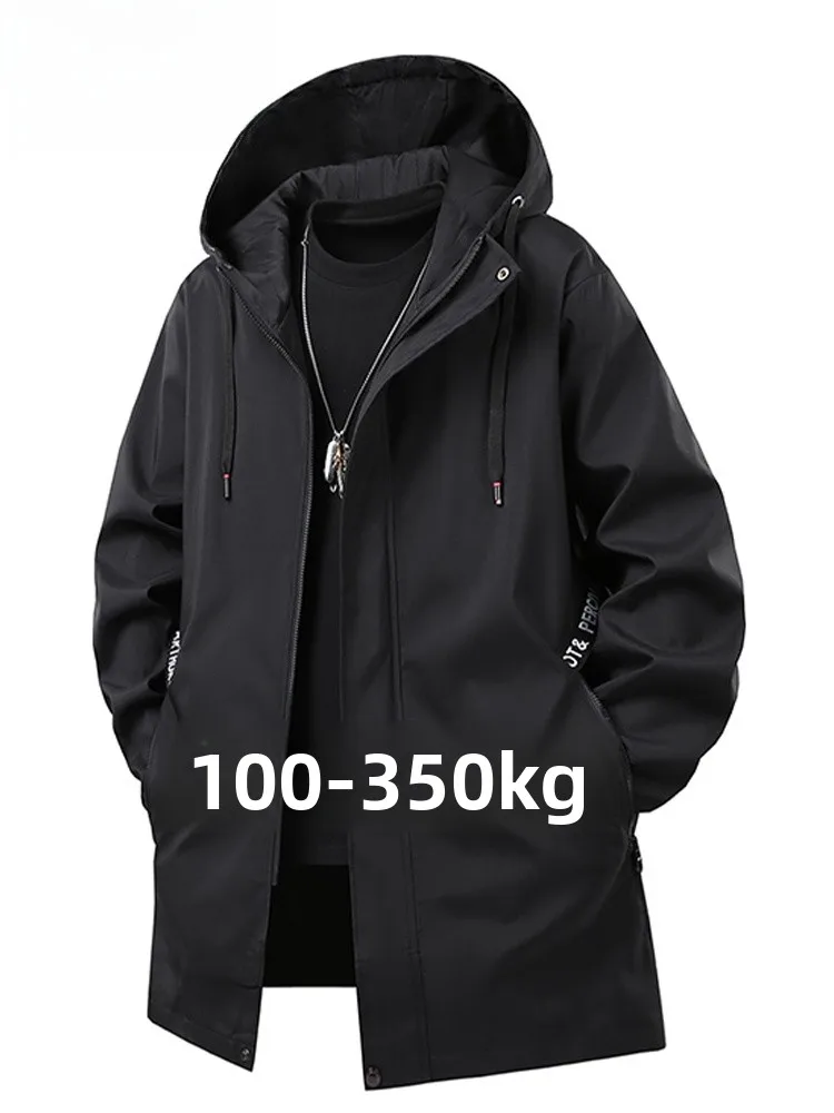 

MoChao плюс размер adient Color Мужская куртка весна осень новый Sle повседневная свободная посадка с капюшоном средней длины модная верхняя одежда