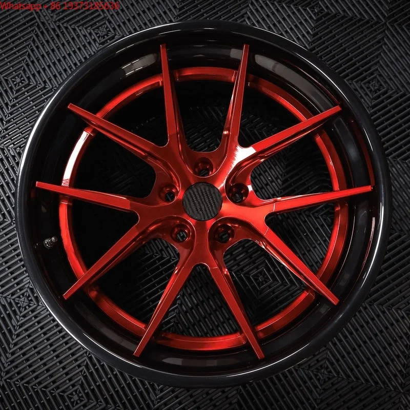 LZT-1186 Customize Forged Wheels 2 Pieces 17 18 19 20 Inch Red Spoke 5x120 5x114.3 Luxury Car for ES IS LS F80 G20 G28 G80 W222