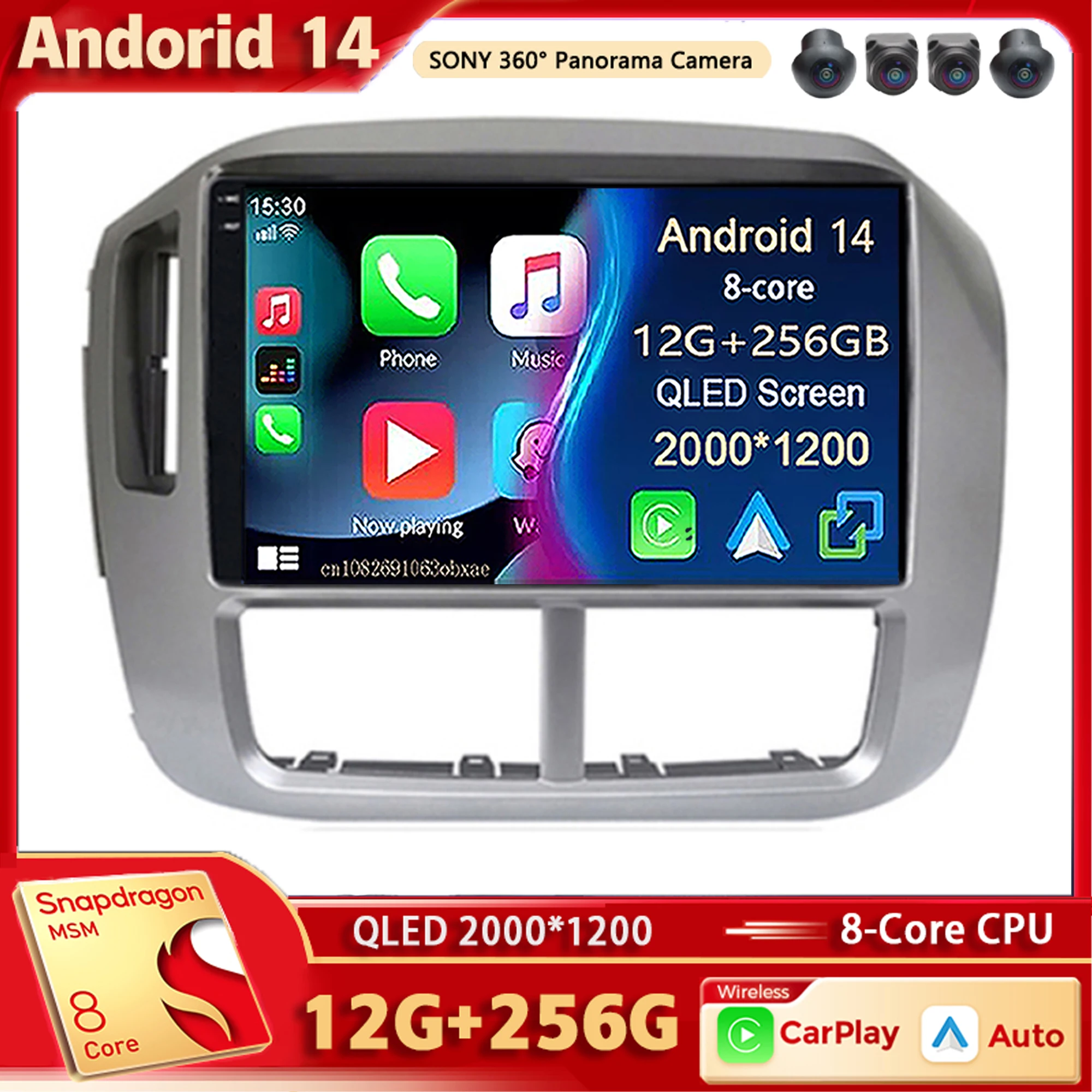 

Android 14 Car Radio Multimedia Player For Honda Pilot 2006 2007 2008 Auto Wireless Carplay Car Stereo DSP wifi+4G Ai voice 2Din