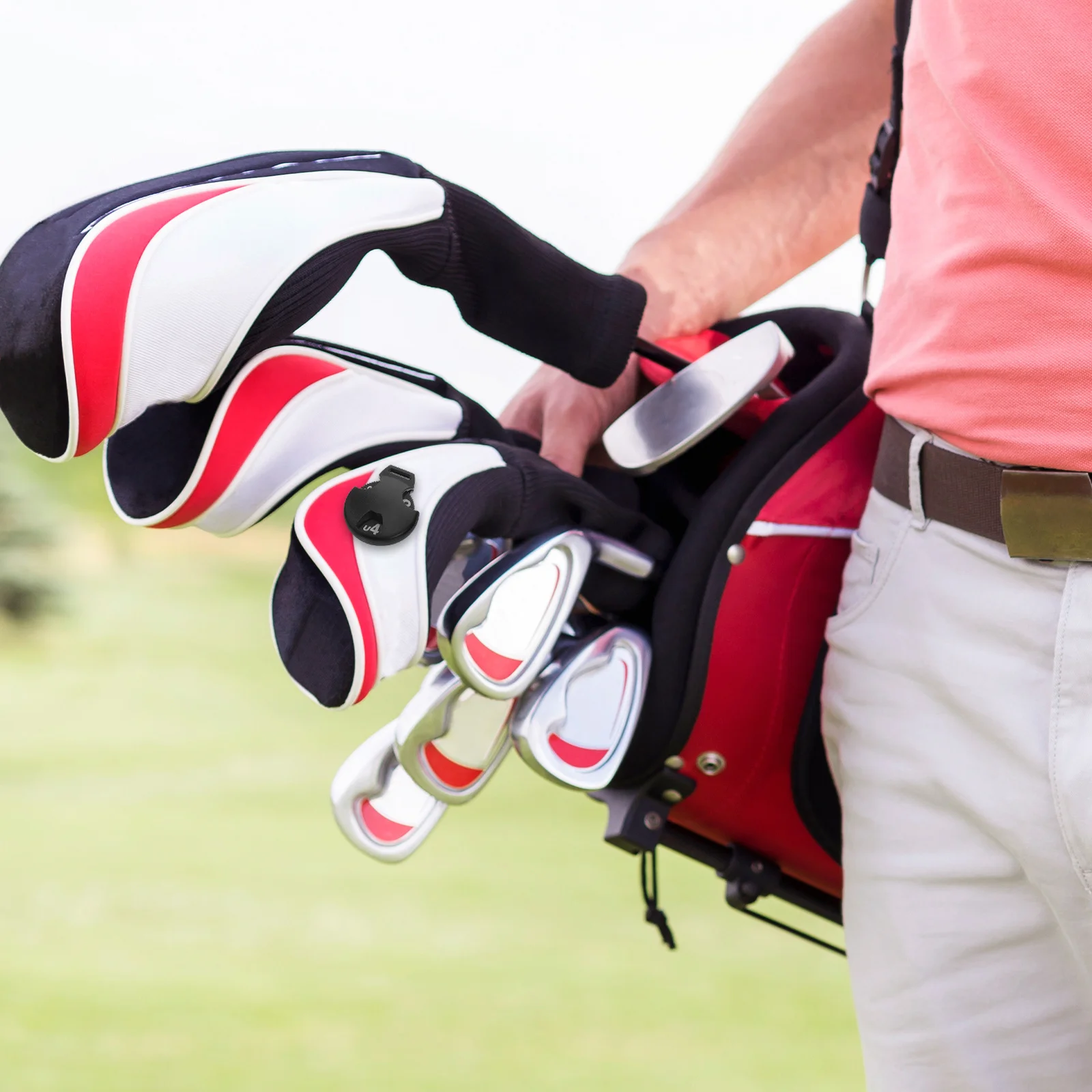 

6Pcs Golf Club Number Tags Plastic Head Cover Id Labels Interchangeable Big Number Golf Head Cover Tags for Driver Fairway Club