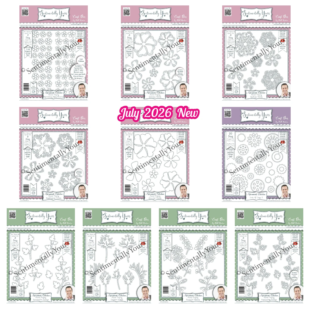Juillet 2026 Nouveaux pochoirs de découpe en métal « Sentimentally Yours » à motifs de feuillage captivant et de pétales gracieux pour la création de journaux en papier faits main DIY