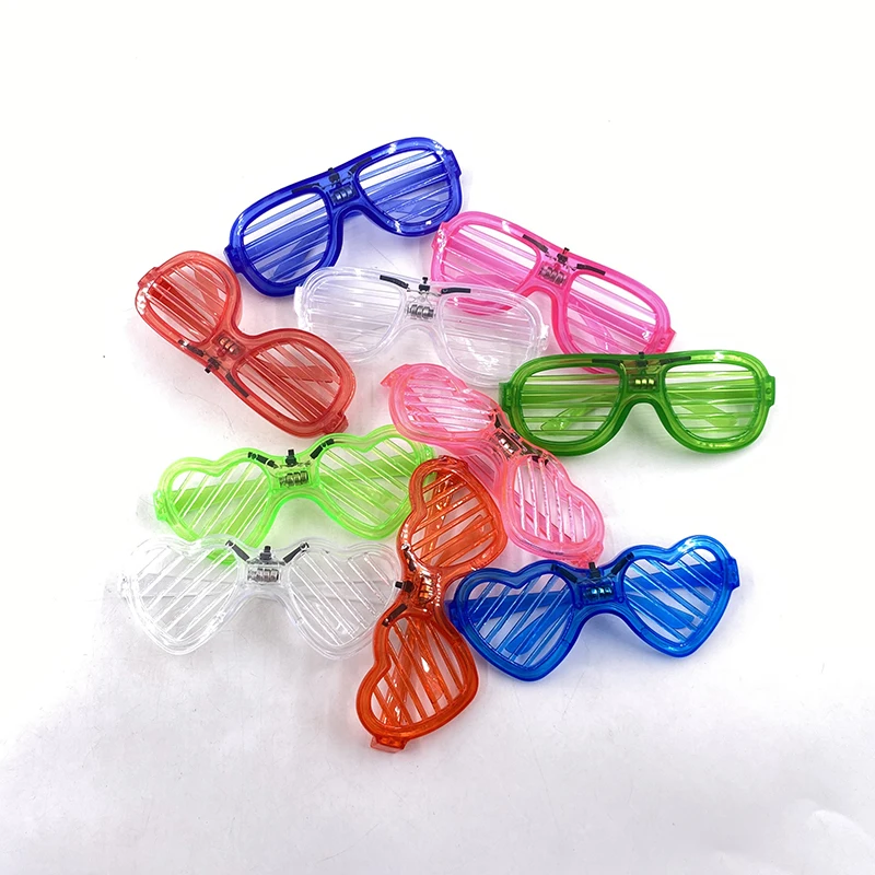 1/10/20pcs Light Up LED Glasses 5 Colors Luminous Glasses Glow in The Dark Birthday Bachelorette Party Favor Neon Glasses Props