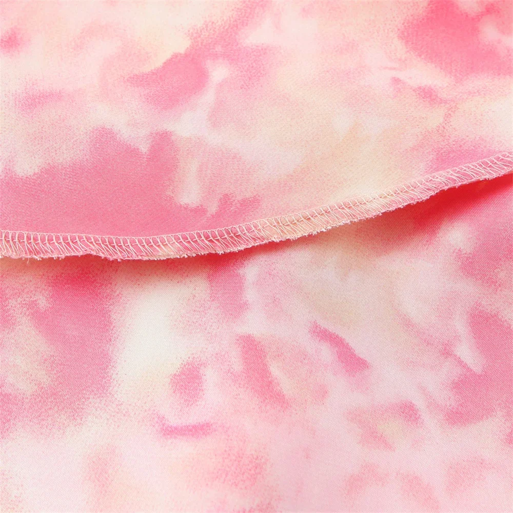 LIBIELIY 2025 novedad de verano, vestido de mujer de estilo europeo y americano a la moda con lazo de satén teñido, vestido Sexy con espalda abierta y cuello oscilante