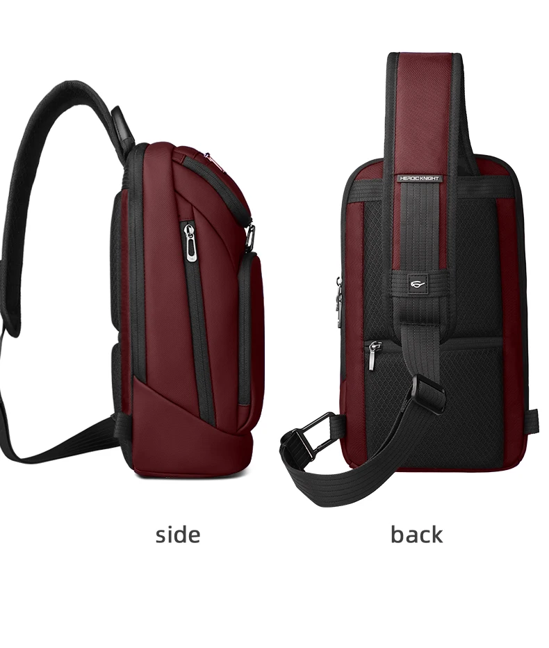 HK Multifunctional Business Chest Bag Waterproof and Scratch-Resistant Men’s Bag Lightweight High-End Fashionable Shoulder Bag
