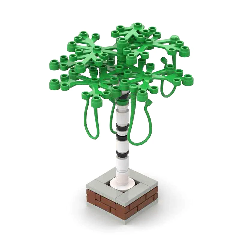 Plant Tree Leaf Flower Mushroom Pine DIY Building Blocks Compatible Grass Bush Military City Friends Accessories Locking Parts