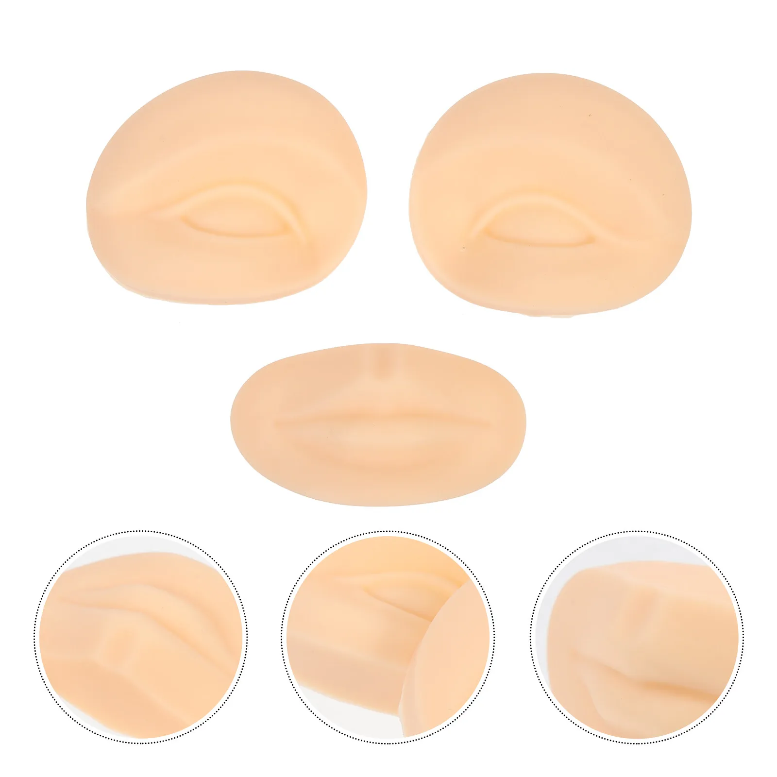 

1Set Tattoo Practice Skin Embroider Microblading Blank Face Sheet Artificial Silicone Fake Human Skin Beauty Salon Supplies