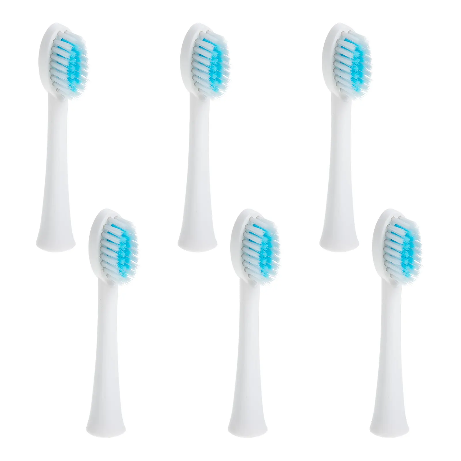 

6 шт. сменных насадок для зубных щеток X.Q.M.Q X-3 с тонкой щетиной, водонепроницаемые, прочные, для гладкой и тщательной чистки