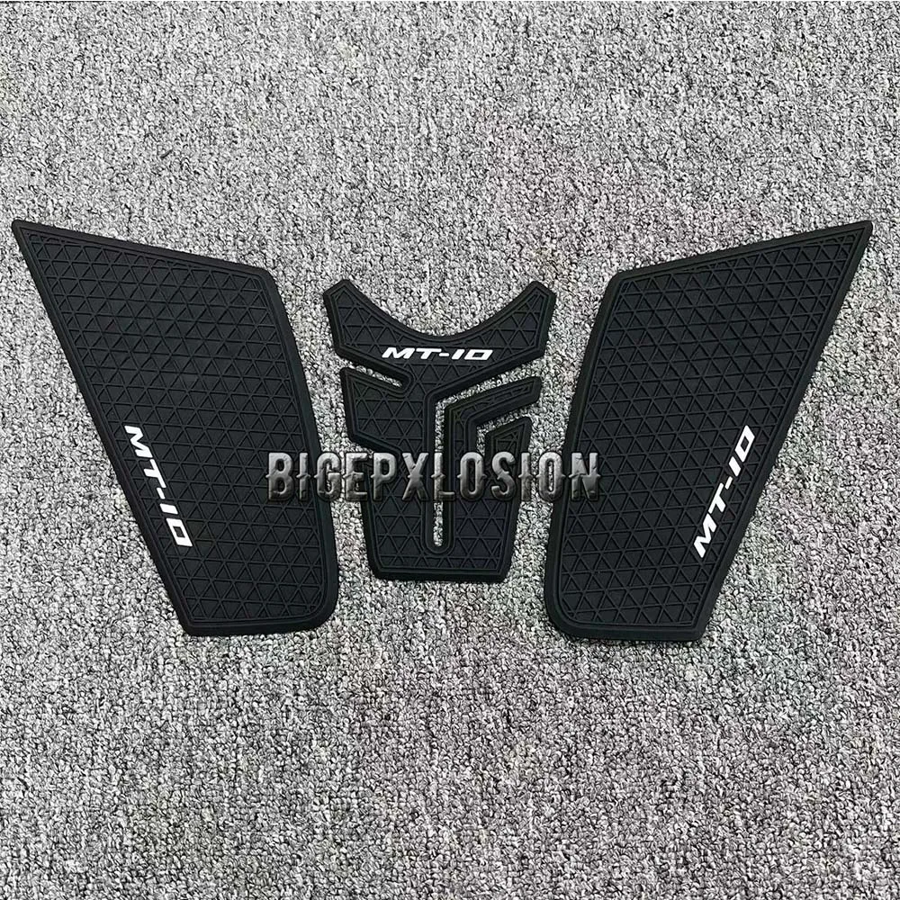 For Yamaha MT-10 MT10 MT 10 2018-2023 - Side Fuel Tank Pad Tank Pads Protector Stickers Decal Gas Knee Grip Traction Pad Tankpad