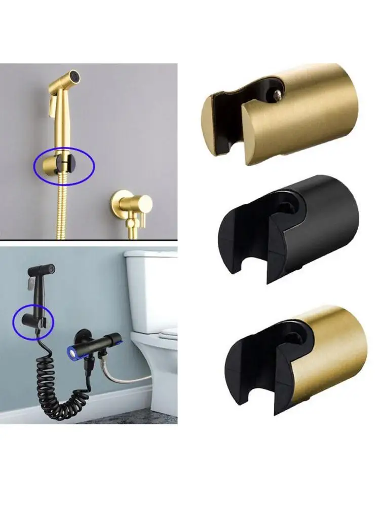 Support de pulvérisateur de bidet de toilette en acier inoxydable, pommeau de douche sans poinçon, pulvérisateur à main mural, support de buse