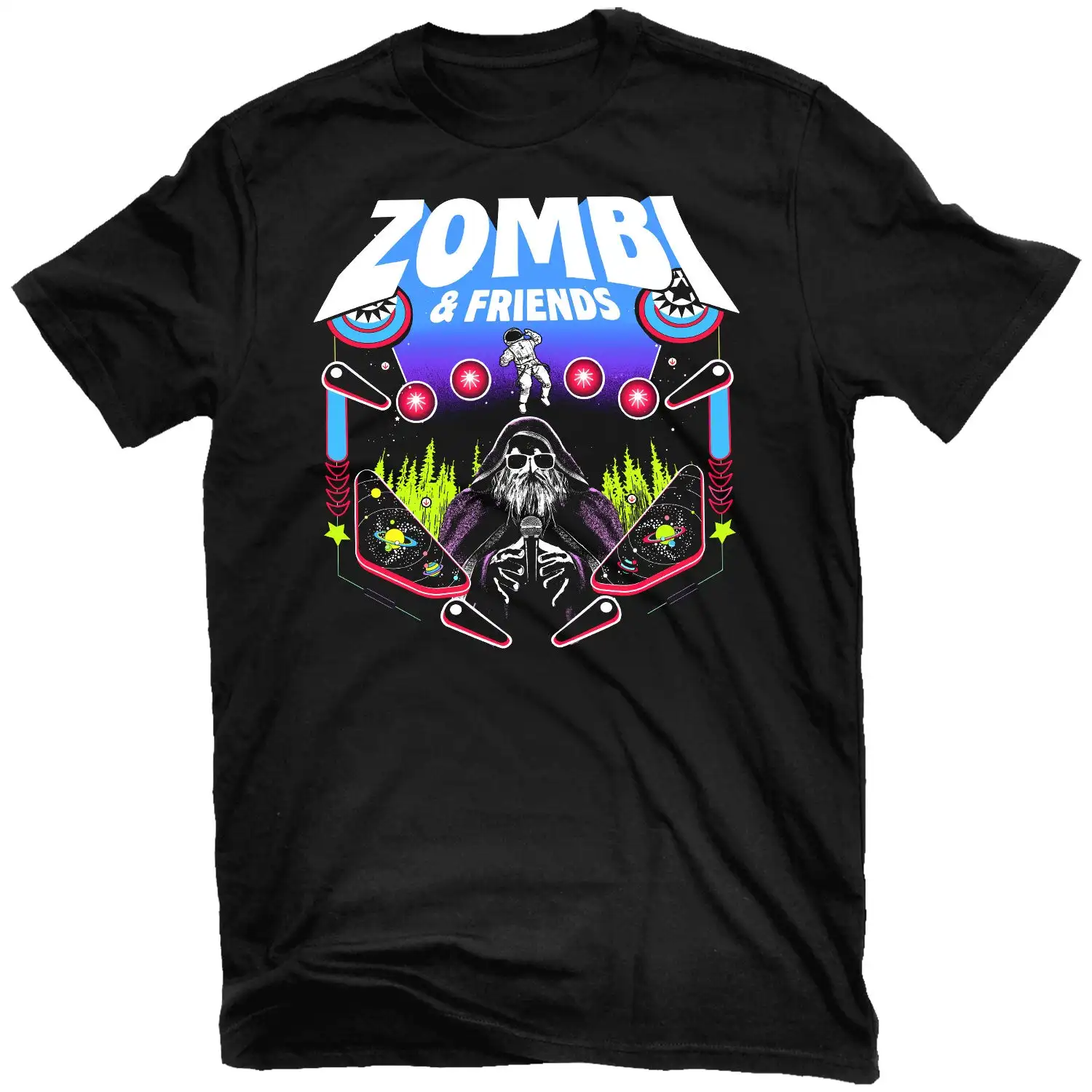 Zombi & Friends  Volume 1 Vintage T-Shirt Men Women Metal Rock Band Graphic Tee 100% Cotton Summer Streetwear Top