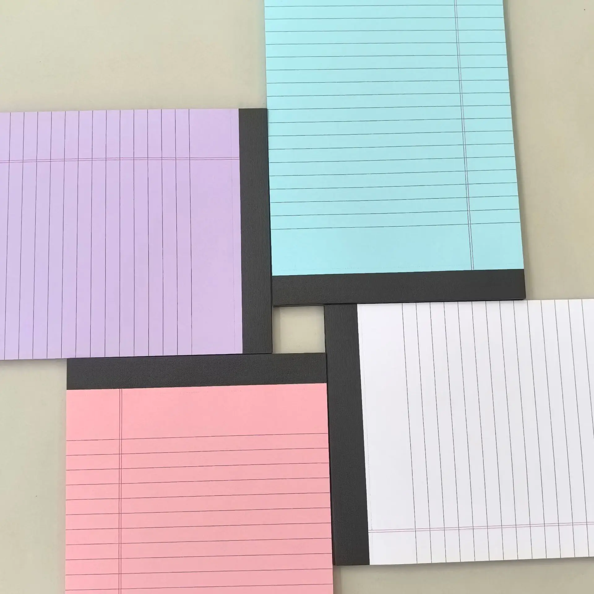 High Aesthetic Value, Easy To Tear A5 Notebook, Student Vocabulary Colored Notebook with Horizontal Lines,