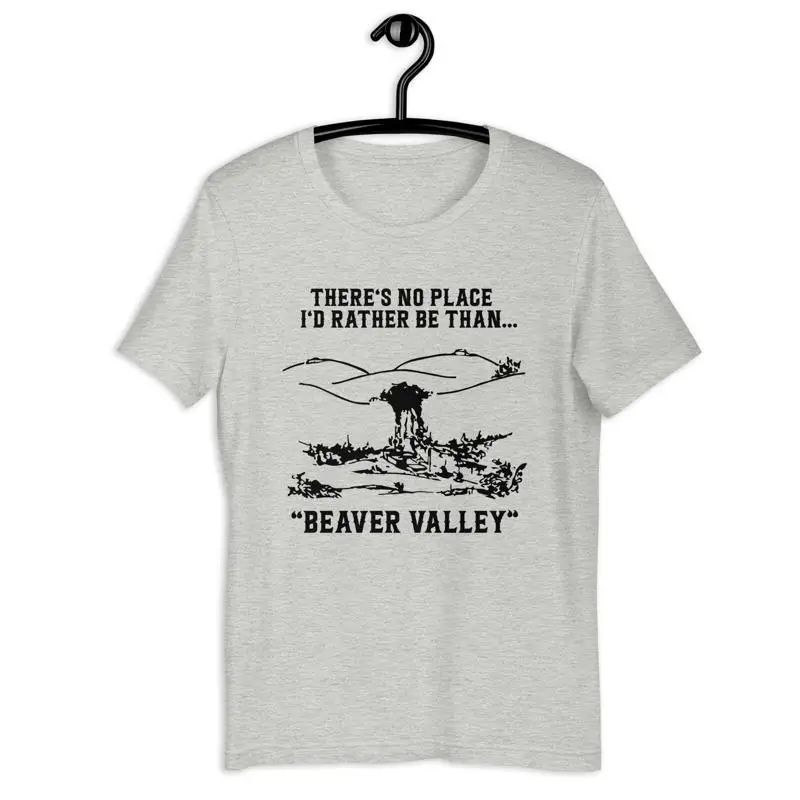 Забавная футболка с логотипом в стиле Beaver Valley, унисекс, S 5XL