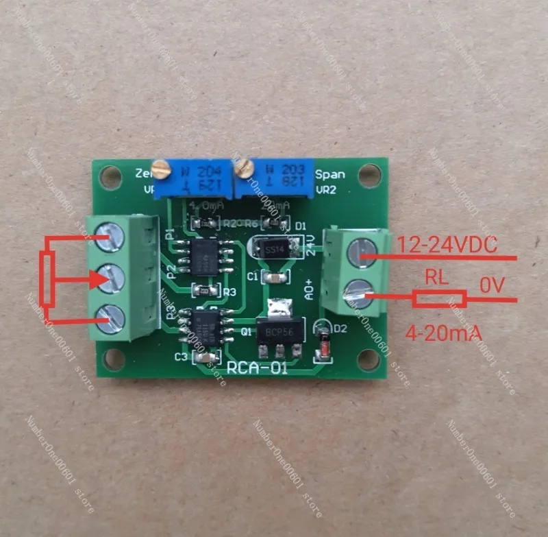 Potentiometer Resistance 1k/5k/10k/50k Turn 4-20ma Current Signal Module XTR115 Transmitter Occurs