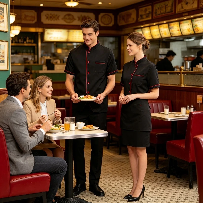 Four Season Universal Chef's Clothing, Hot Pot Restaurant, Workwear, School Cafeteria, Kindergarten Restaurant, Kitchen Workwear
