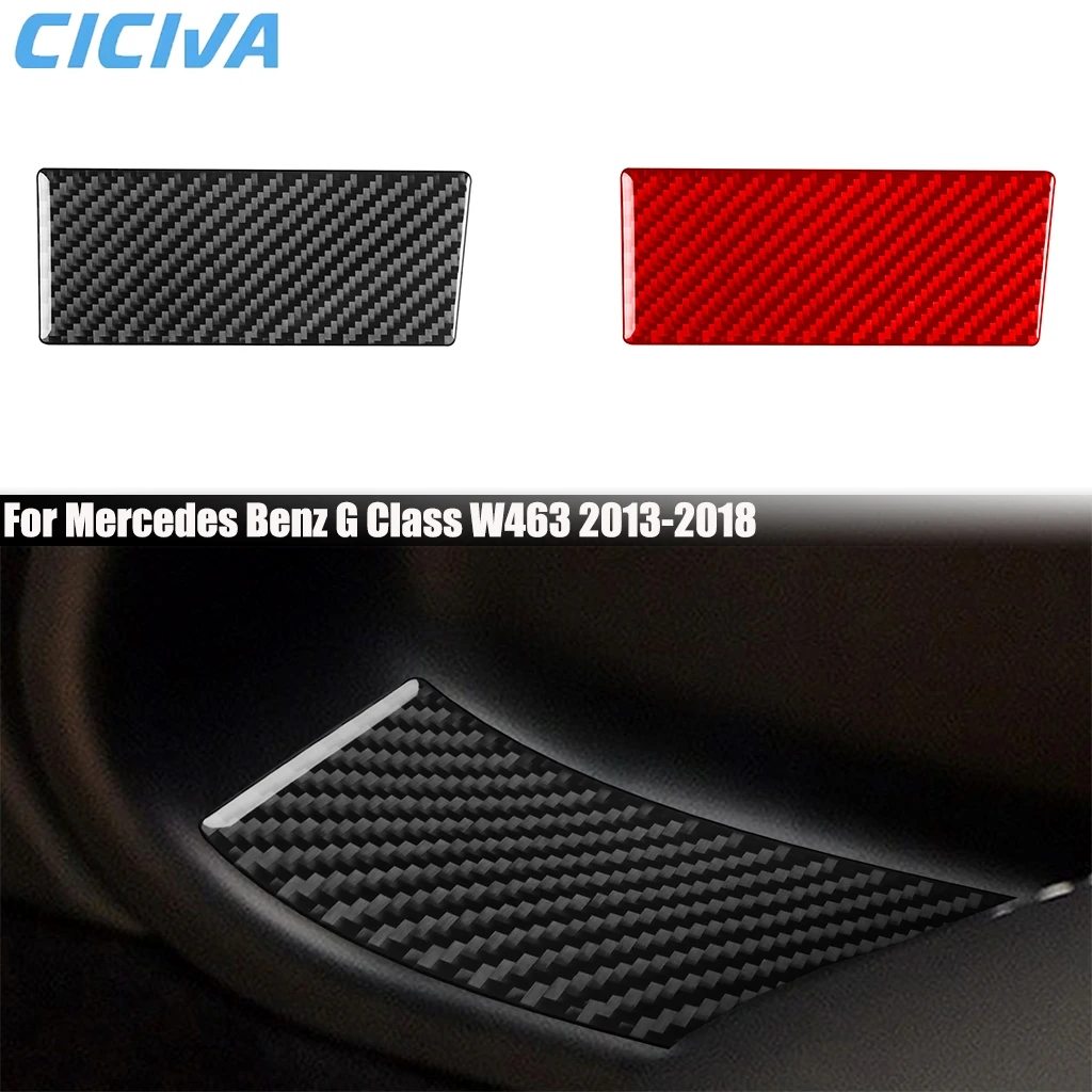 

Carbon Fiber Car Accessories Center Console Handbrake Panel Cover Sticker Interior Trim For Mercedes Benz G Class W463 2013-2018