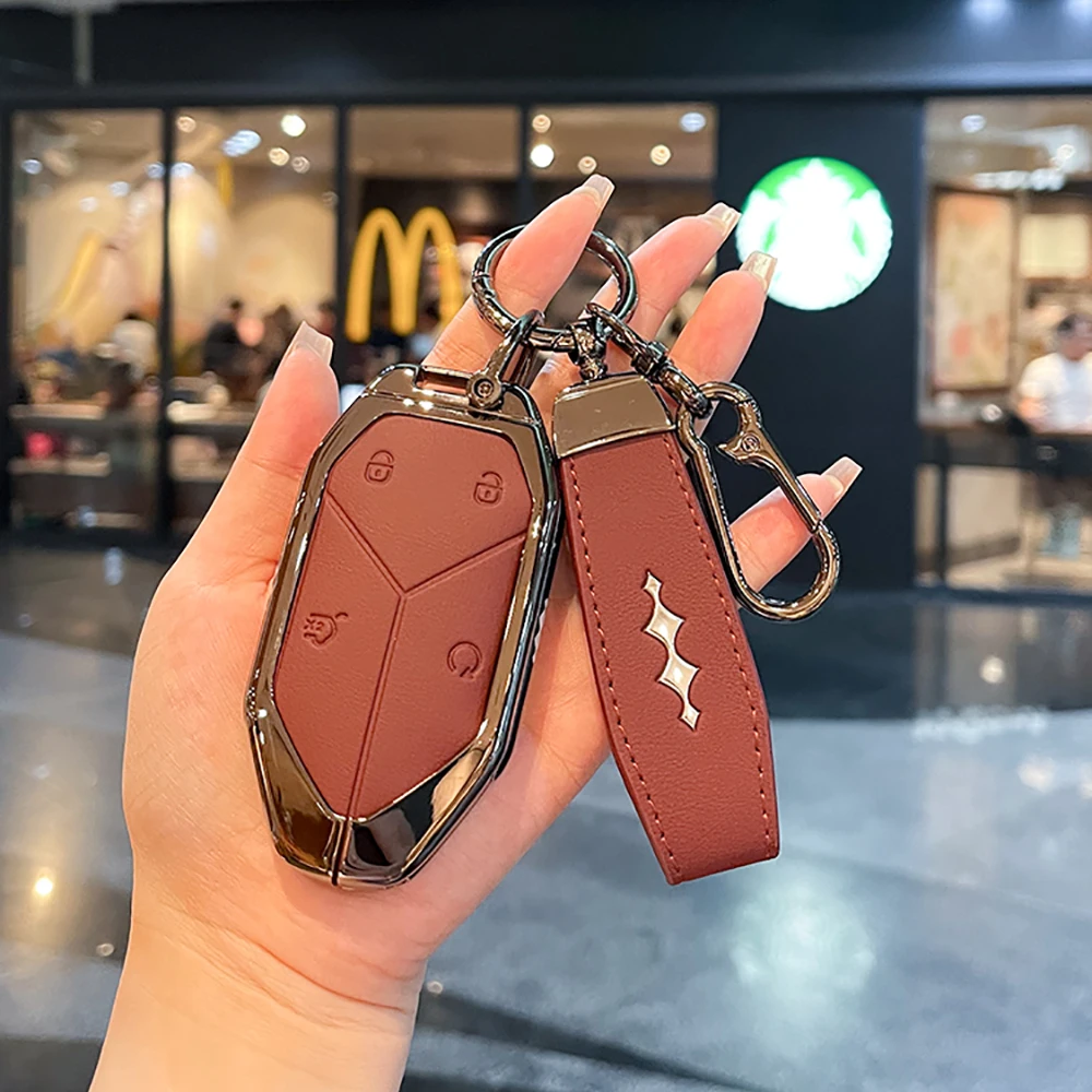 

Automobiles High End Metal Shell Buckle Fit For 2024 2025 2026 BYD Formula Leopard 5 Leopard 8 Key Set Shell Accessories