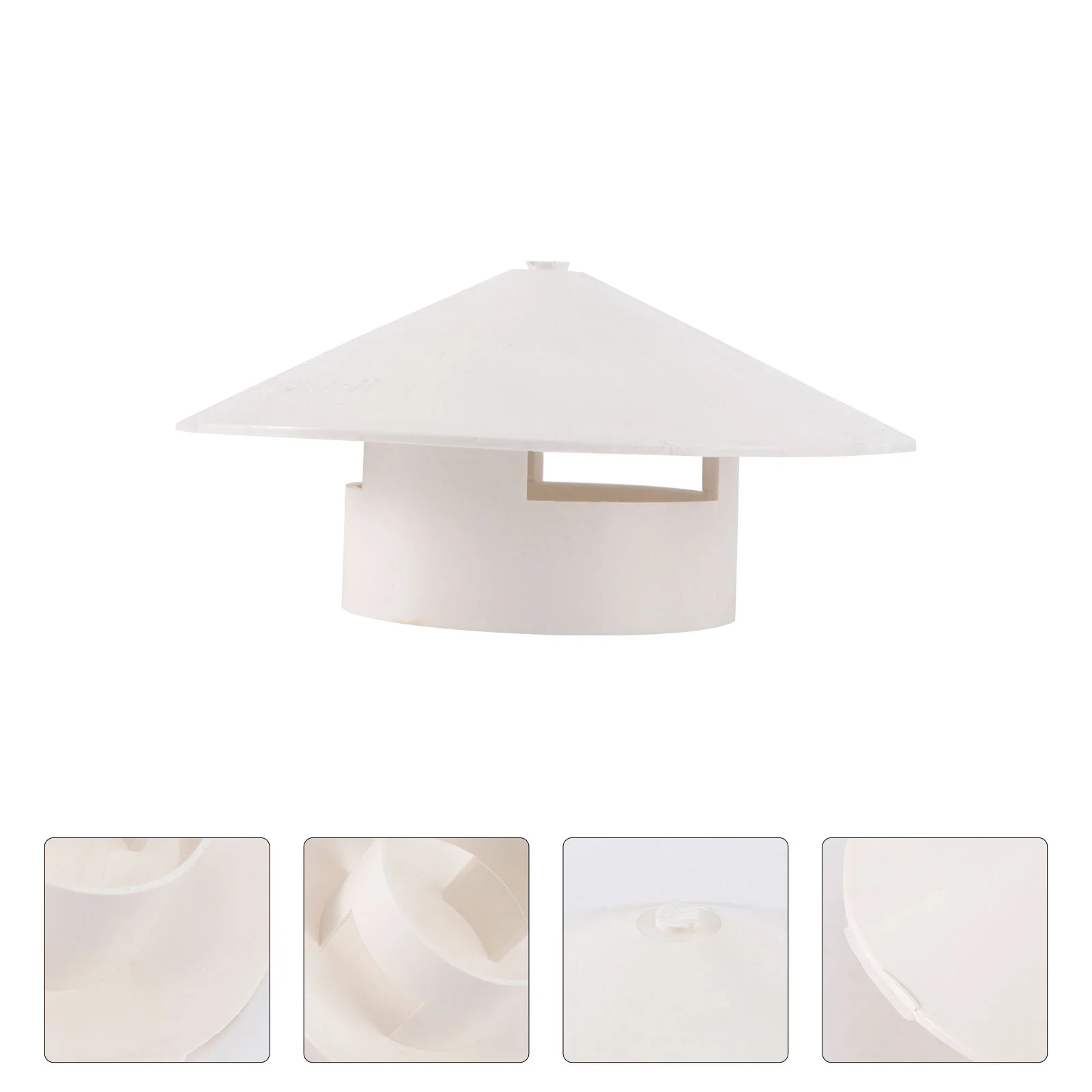 Pvc Rain Hat Exhaust Pipe Cover Vent Roof Chimney Plastic Mushroom Shaped Ducting Ventilation Cap