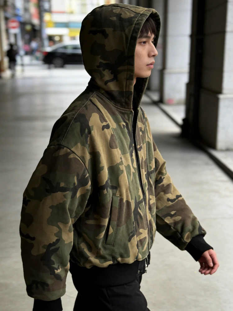 

American-style loose street style trendy reversible jacket, women's spring new vintage high-end jacket, couple's comfortable cas