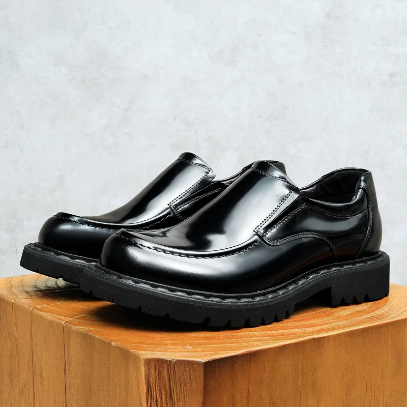 

Мужские классические туфли из натуральной кожи, винтажные, высококачественные, роскошные, элегантные, итальянские, черные, из натуральной воловьей кожи