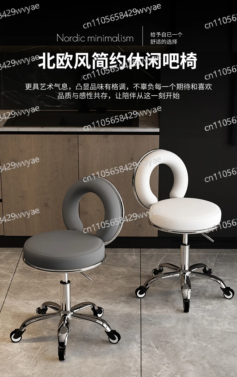 

Регулируемое кресло для салона красоты, парикмахерской, профессиональное кресло-коляска, кресло для макияжа, тату-студии, вращающееся