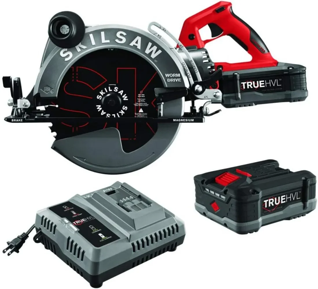 

10-1/4 ''TRUEHVL беспроводной червячный привод Skilsaw циркулярная пила с 2 батареями-SPTH70M-21