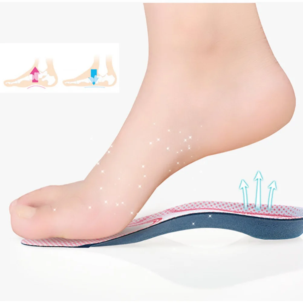 

1 Pair 3/4 Arch Support Insoles For Flat Feet Orthotic Shoe Inserts Breathable Anti-Slip Foot Care Pads Arch Correction Insoles