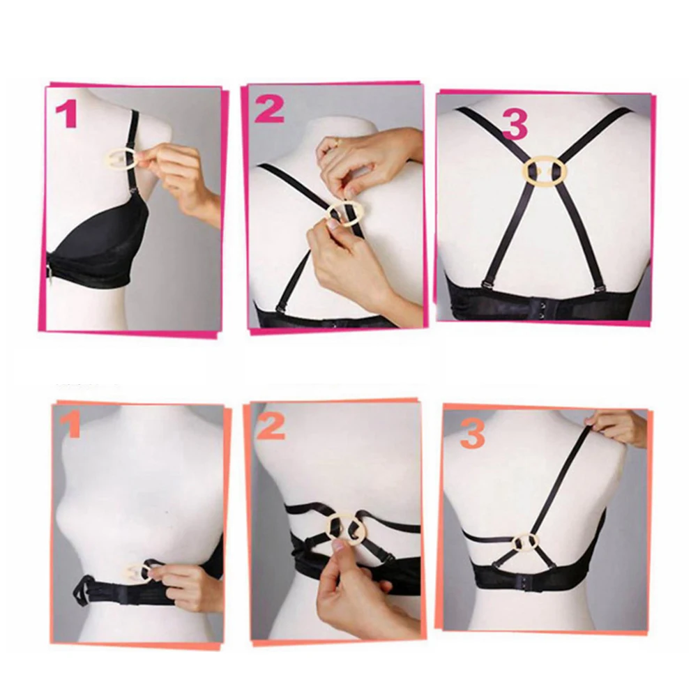 Underwear Bra Buckle Invisible Shadow-Shaped Back Intimates Accessories Clips Strap Holders