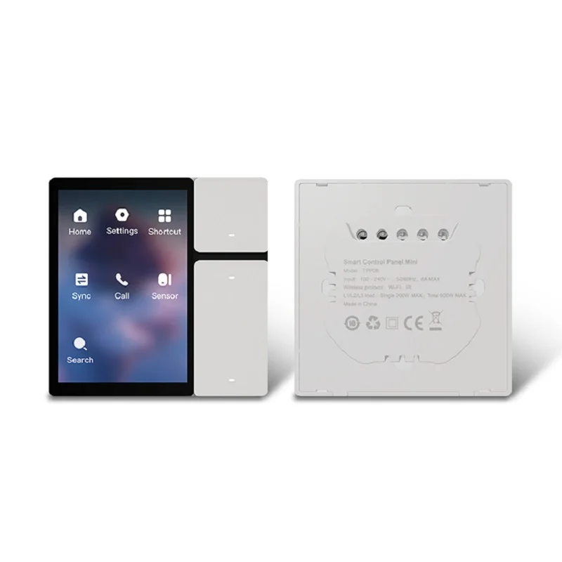 Intelligenter 3,5-Zoll-Vollbildschalter von Graffiti mit Drei-Wege-Relais und Infrarotfunktion zur Steuerung von Klimaanlagen und Fernsehern