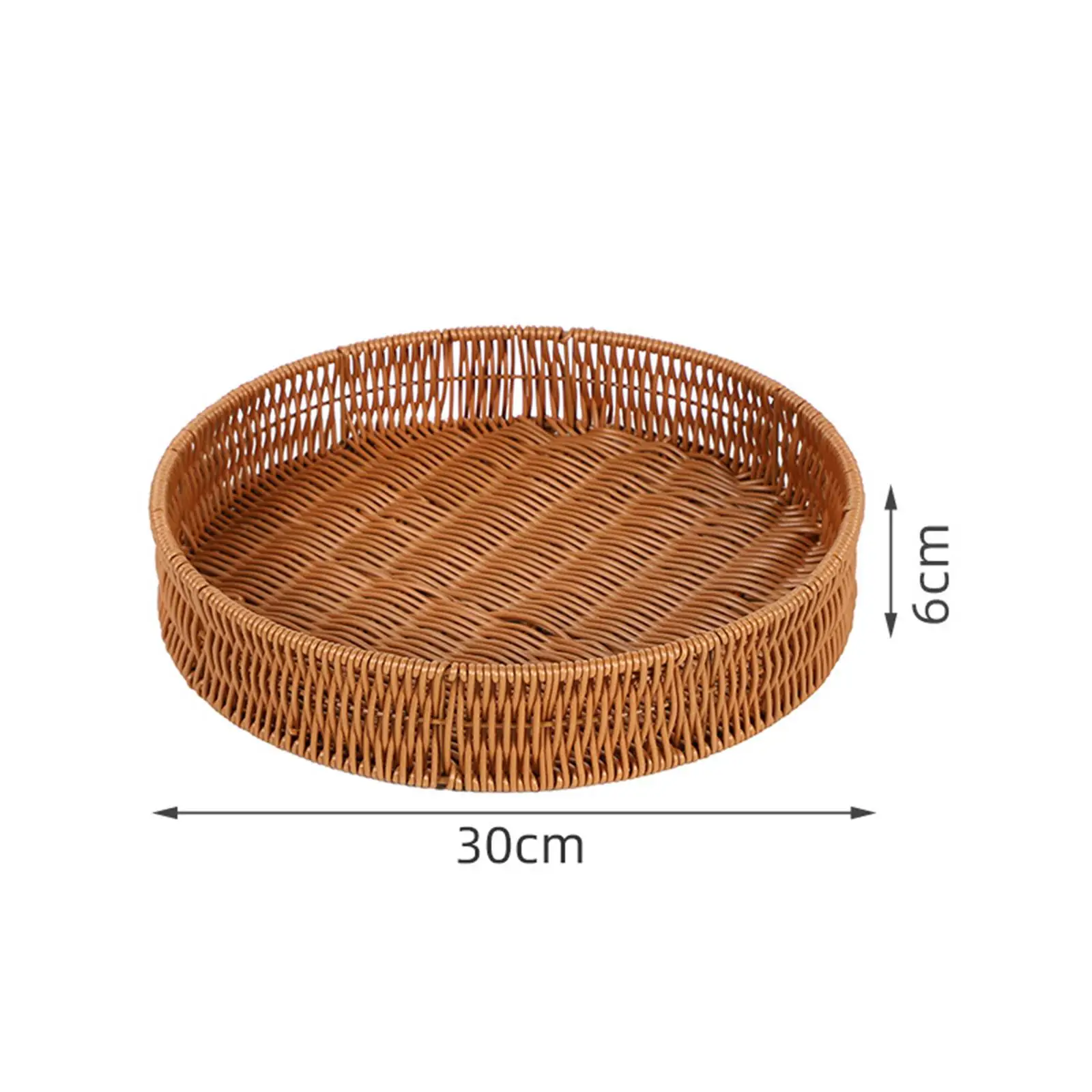 Wicker Basket Home Decoration Tabletop Snacks Stackable Food Woven Container