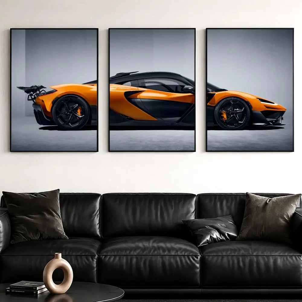 W1 Hypercar Design Painting Calligraphy Canvas Wall Art Poster Set for Bedroom Living Room Home Decor Prints Gift