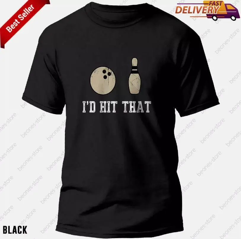 

Funny Bowling Gift Shirt, Id Hit That Bowling Tee for Men Women Players