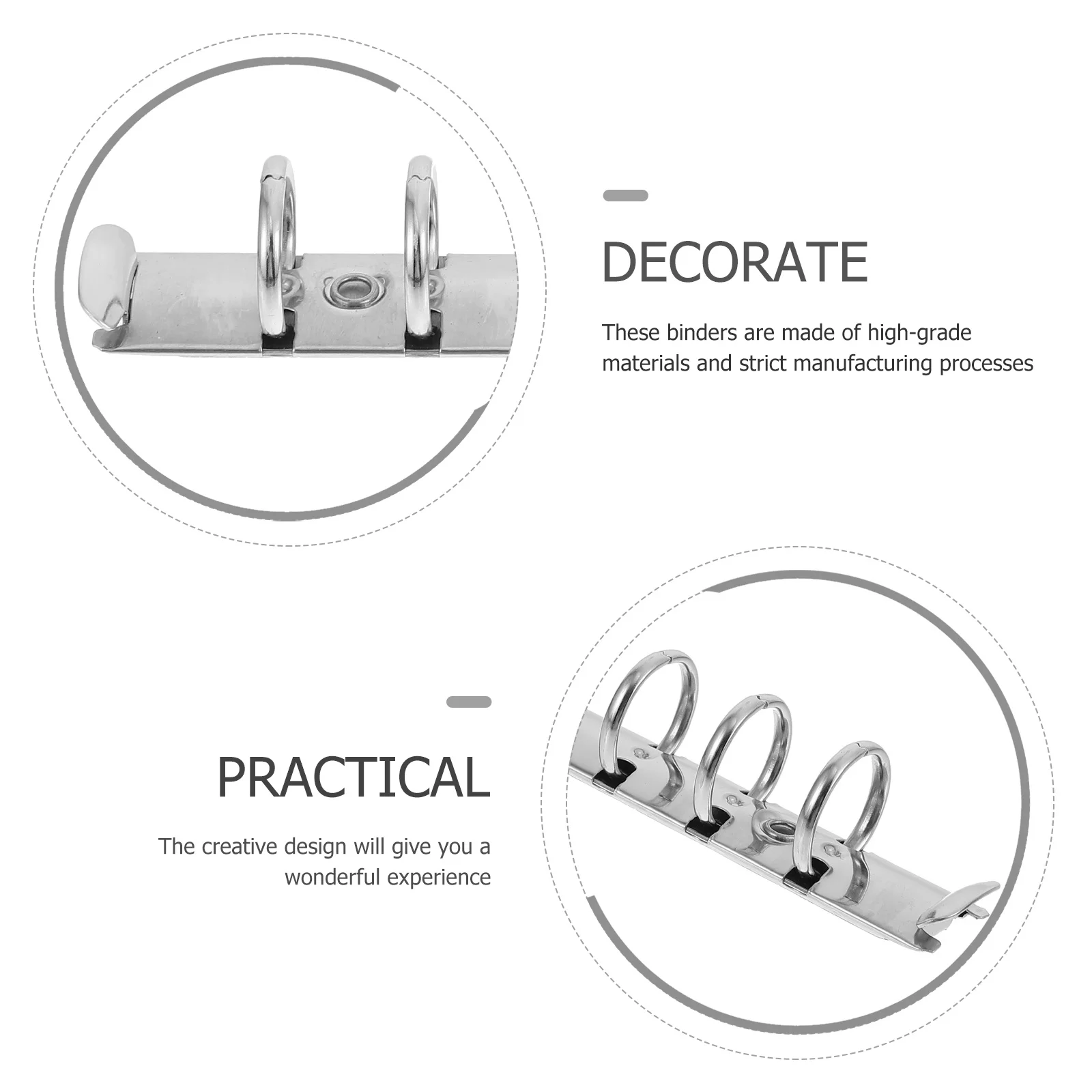 4pcs Loose Leaf Binder Inner Core Simple Segmented Binder For School Office Stationery Supplies Notebook File Organizer