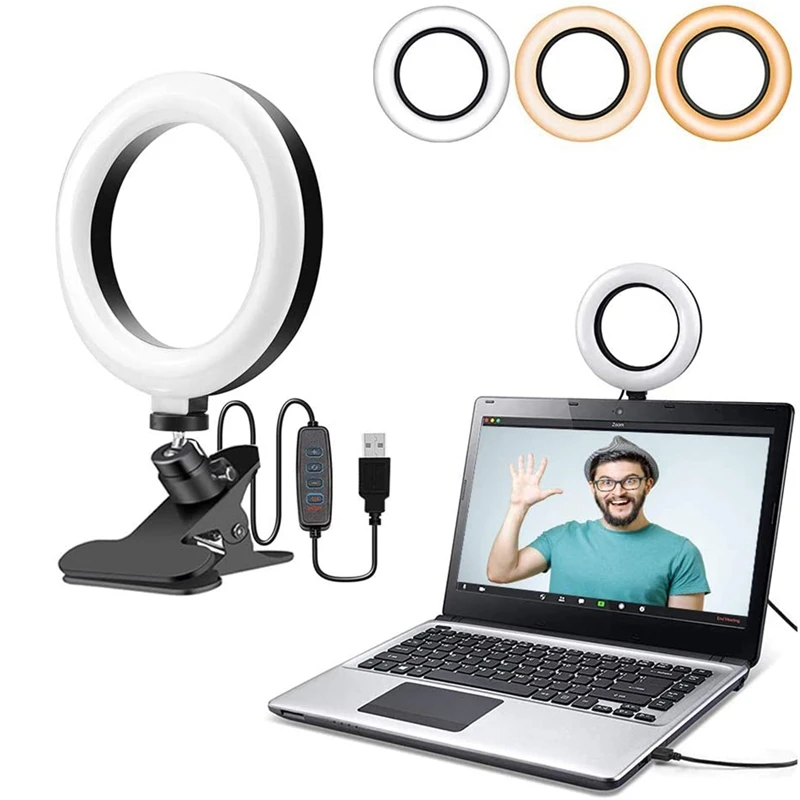 Video Conferencing Lighting Kit, Lights For Monitor Clips, Zoom Call Lighting, Computer Laptop Video Conference Light
