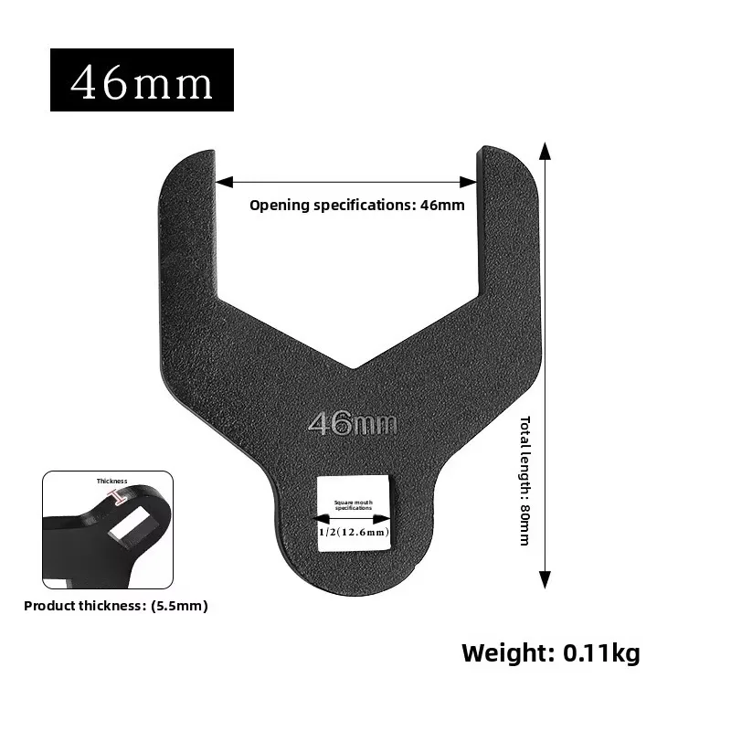 

Popu For Pump Wheel Adjustment Spanner 41/46mm Water Pump Wrench for For GM 1.6L Timing Belt Tension Spanner Removal Tool Car T