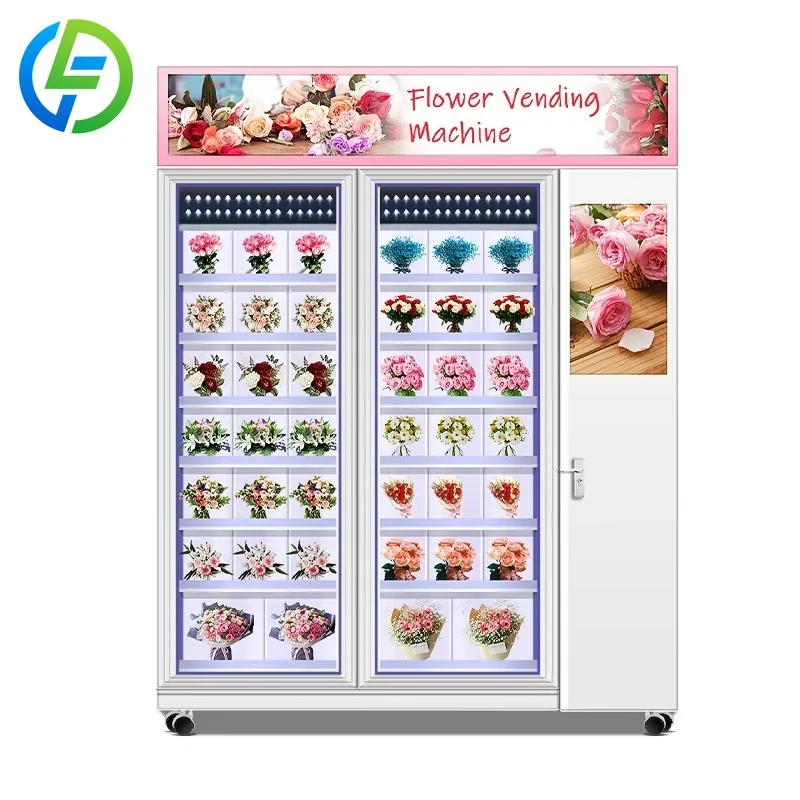 Vending Machine Supplier SDK Elegant Design Flower-Vending-Machine for Flowers With Cooler and Humidifier
