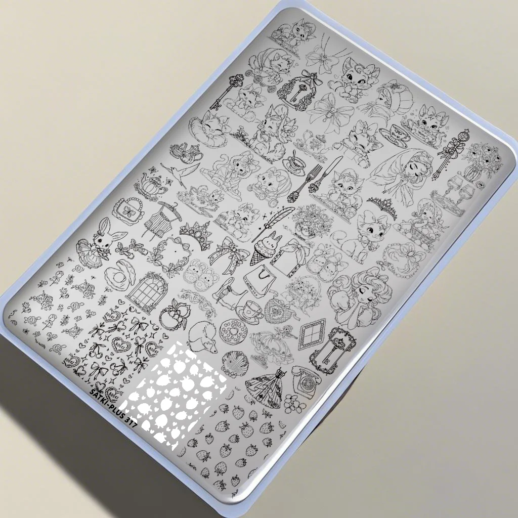 

Nail Art Stamping Plate Stamping Steel Plate Beginner-Friendly No-Painting Nail Decoration Template Stamping Gel Nail Polish Mold Nail Stamping Template Transparent Transfer Silicone Stamp Steel Plate Nail Art Tools Technology Changes Life