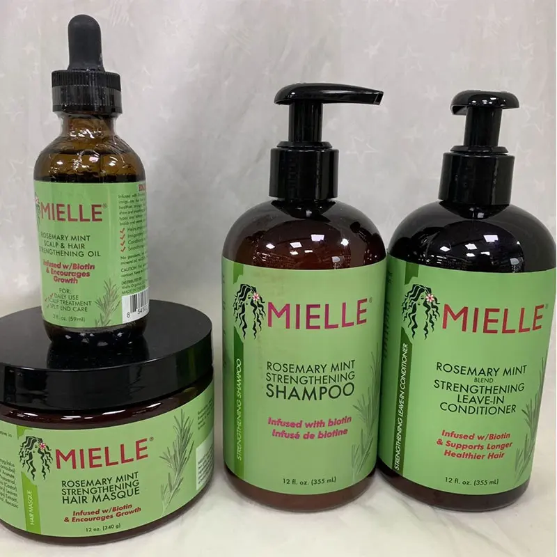 Mielle Organics Rosemary Mint Enhanced Hair Mask Essential Oil Strong Conditioner Moisturizing Repair Hair Growth Hair Care