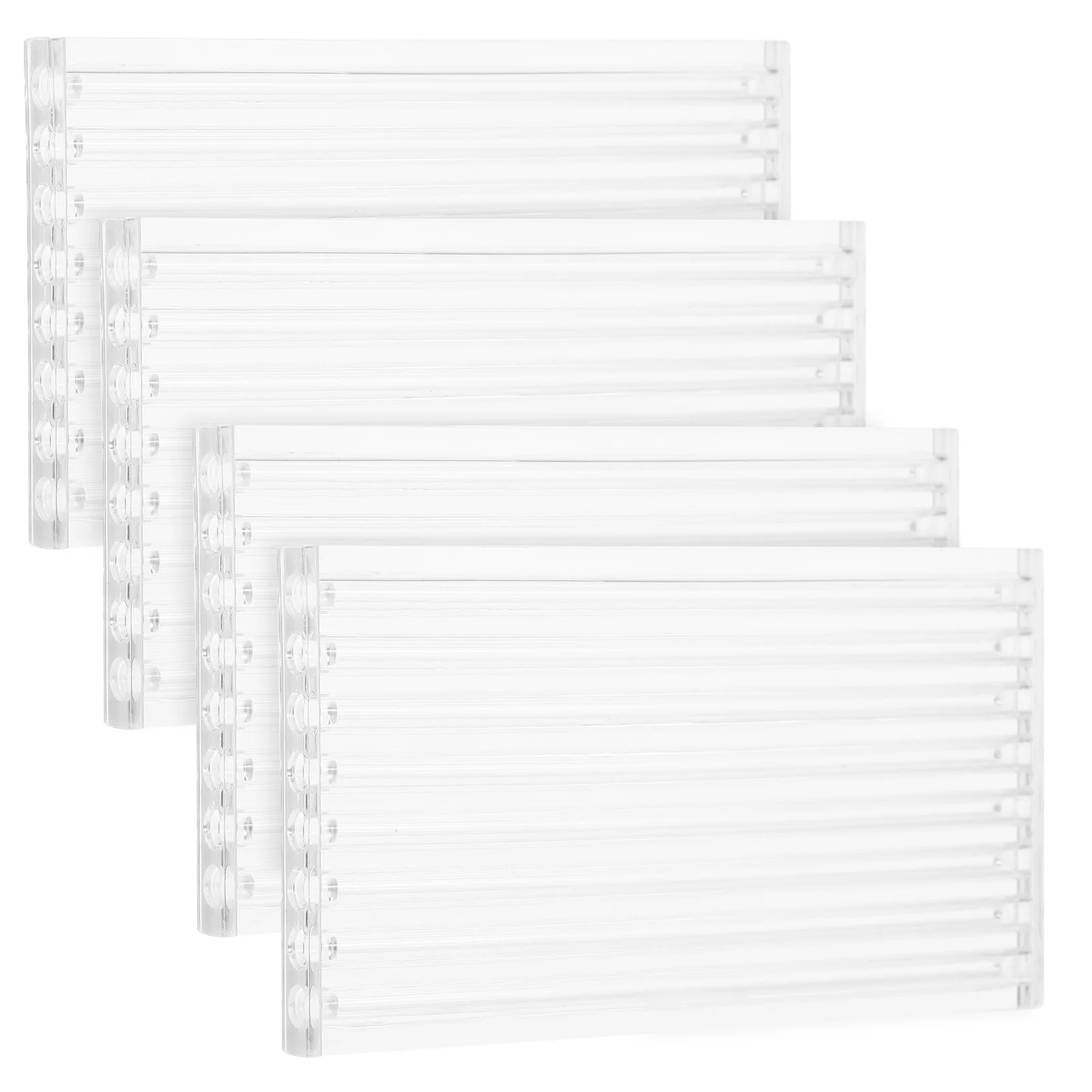 

4Pcs Transparent Hard Plastic Experiment Round Tubes for Incense Storage Clear Sample Containers Lab Test Tubes Caps