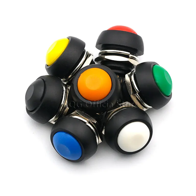 12mm PBS-33B Waterproof Momentary ON OFF Push Button Swithch Mini Round Switch