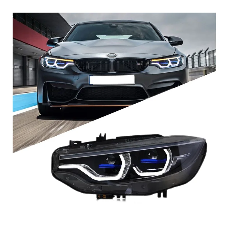 

Высококачественные светодиодные фары для BMW серии 4 M4 F32 F82 2013-2017, обновление передних противотуманных фар, полностью светодиодный, новый стиль