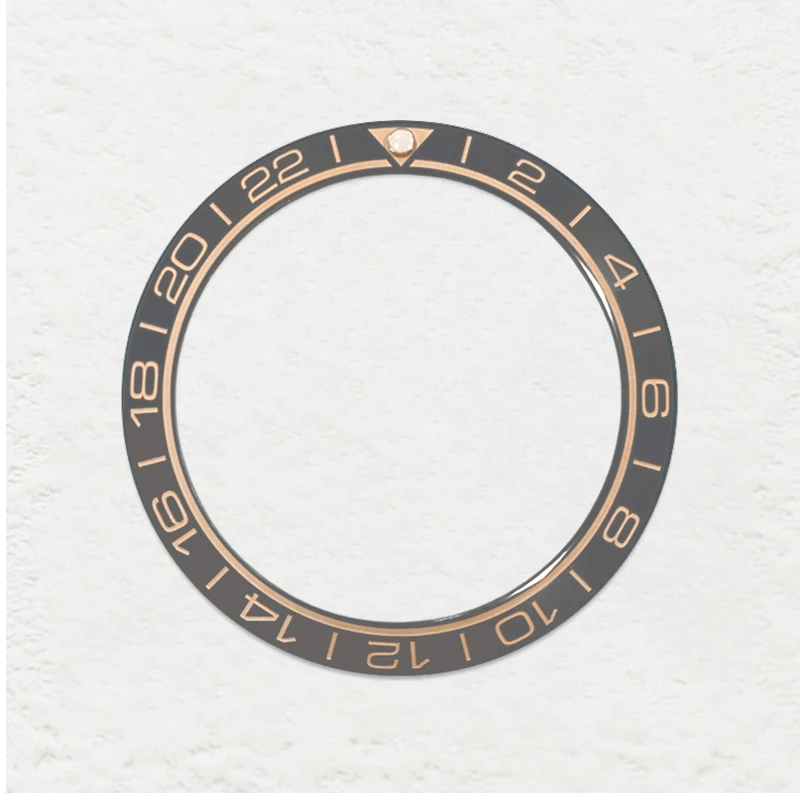 38mmx30.7mm Curved Ceramics Bezel Insert Ring Fits SKX007 SRPD SUB Dive Watch Case NH35 NH36 Movement Watch Cases Ring Parts