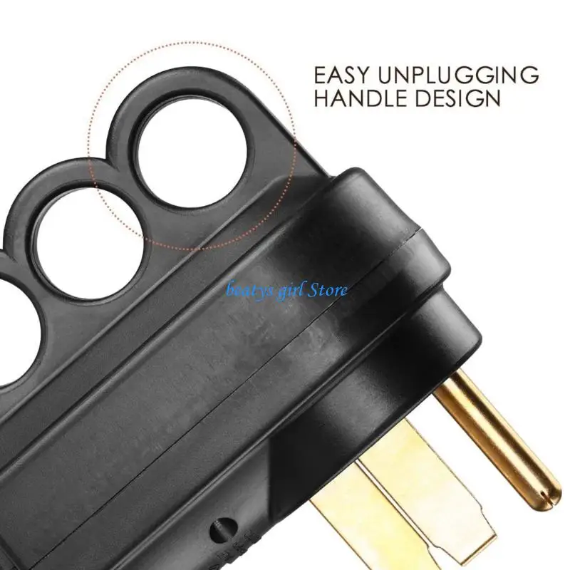 

C7AB Sturdy 125V Motorhome Electric Plug 50A Male/Female Port for Camping Lovers